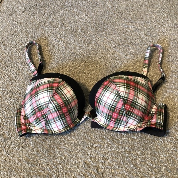 Plunge Bra/Christmas colors BEAUTIFUL! 34 D - Picture 1 of 7
